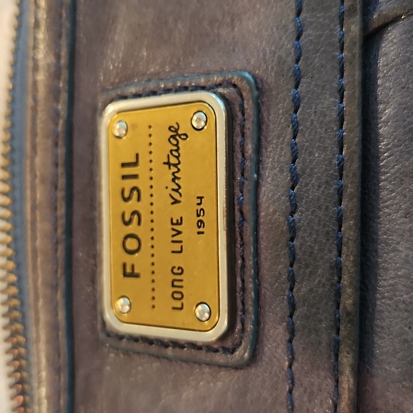 Fossil blue gray distressed wallet - Picture 1 of 9